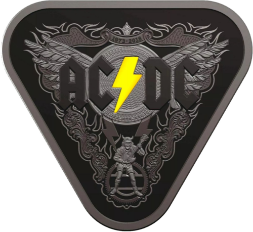 2018 ACDC 45 Years of Thunder Australija 5 dolerių sidabrinė moneta (5)