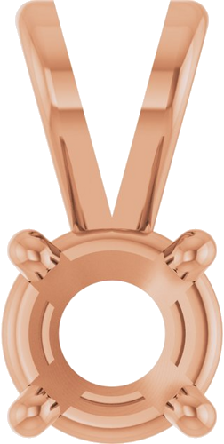 Pakabukas „Round 4-Prong Basket“ 14k rose gold Round 4.5mm (1)