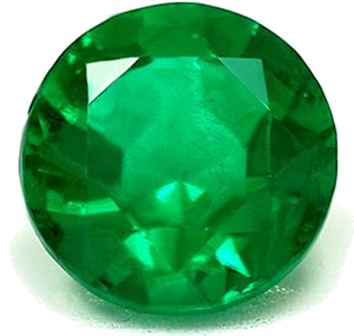 0.68 carat GREEN Round Smaragdas (1)