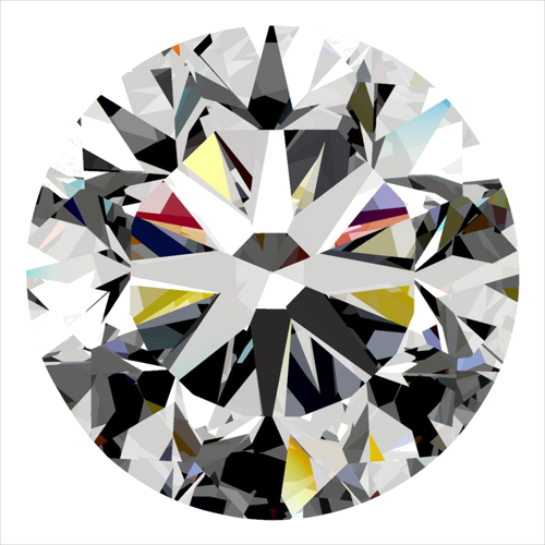 0.4 carat D-SI2 Very Good cut Natūralus Round Deimantas (1)