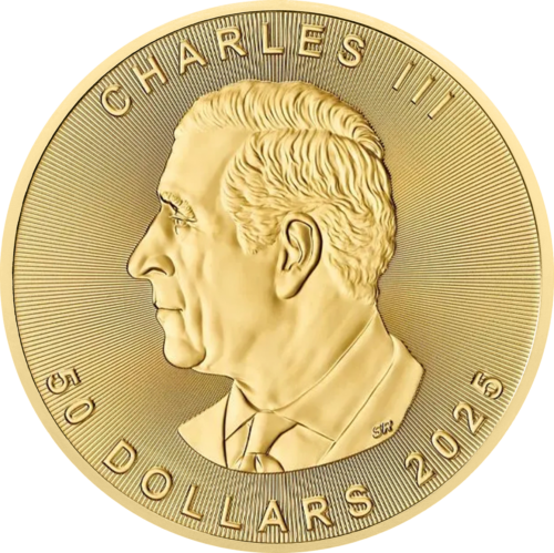 1 oz Klevo lapas 2025 Kanada auksinė moneta (2)