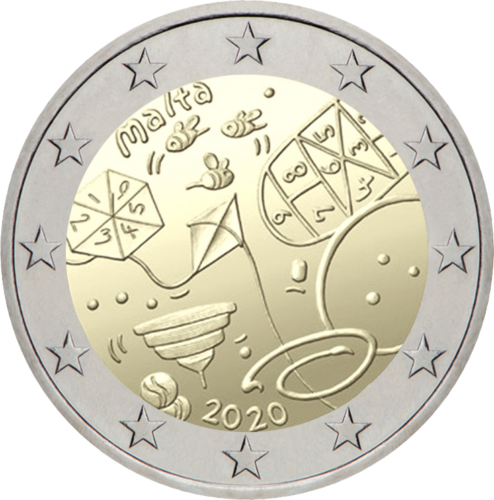 2020 Malta Games 2 euro BU coin in coincard (2)