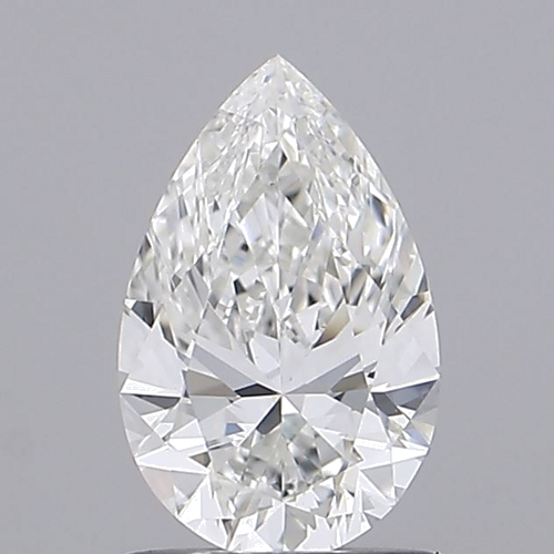 1.0 carat G-VS2 Natūralus Pear Deimantas (1)
