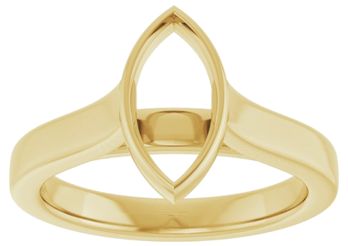 Sužadėtuvių Žiedas „Bezel-Set Solitaire“ 14k yellow gold Marquise 10mm x 5.5mm (3)