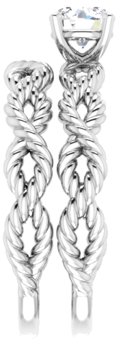 18K White  5.2 mm Round Solitaire Engagement Ring Mounting (9)