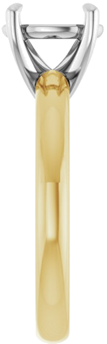 Sužadėtuvių Žiedas „Solitaire“ 585 Baltojo Ir Geltonojo Aukso Oval 9mm x 7mm (4)