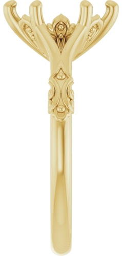 Sužadėtuvių Žiedas „Solitaire Sculptural“ 14k yellow gold Marquise 10mm x 5mm (4)