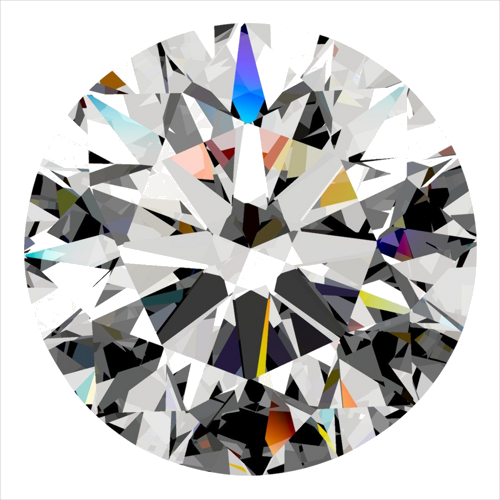 0.37 carat D-VS1 Excellent cut Natūralus Round Deimantas (1)
