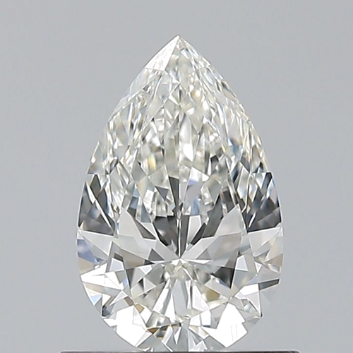 0.7 carat H-VS2 Natūralus Pear Deimantas (1)