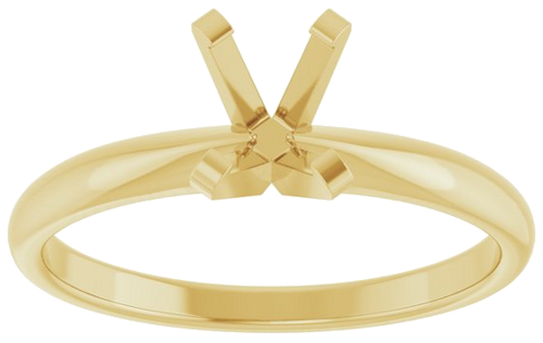 Sužadėtuvių Žiedas „Solitaire“ 585 Geltonojo Aukso Oval 7mm x 5mm (3)