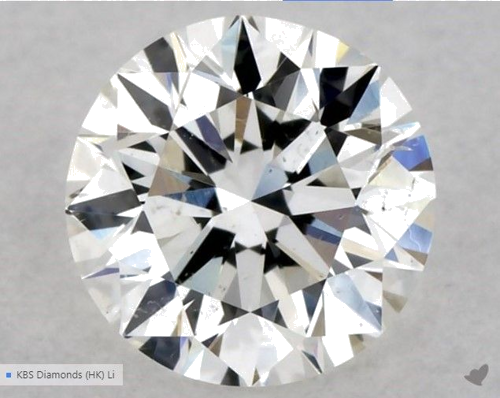 0.5 carat F-SI1 Excellent cut Natūralus Round Deimantas (1)