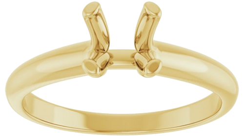 Sužadėtuvių Žiedas „Solitaire“ 585 Geltonojo Aukso Round 6.5mm (3)