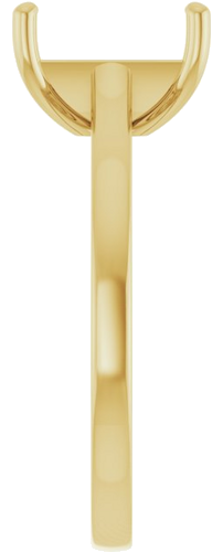 Sužadėtuvių Žiedas „Solitaire“ 585 Geltonojo Aukso Emerald 9mm x 7mm (4)