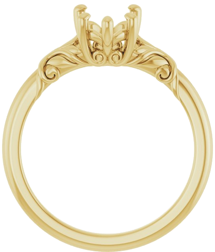 Sužadėtuvių Žiedas „Solitaire“ 14k yellow gold Pear 10mm x 7mm (2)