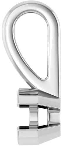 Pakabukas „Half-Bezel Solitaire“ 585 Baltojo Aukso Round 3mm (3)