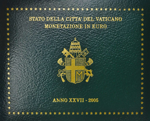 2005 Vatican John Paul II BU Euro coin set (1)
