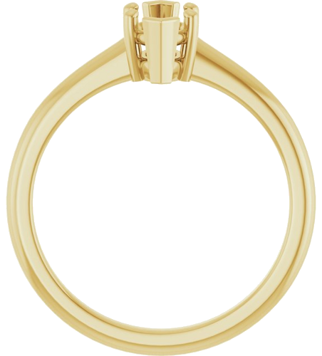 Sužadėtuvių Žiedas „V-End Prong“ 10k yellow gold Marquise 8mm x 4mm (2)