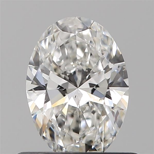 0.52 carat F-SI1 Natūralus Oval Deimantas (1)