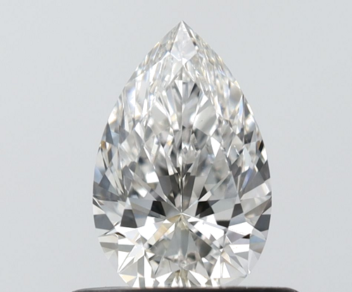 0.5 carat H-VS2 Natūralus Pear Deimantas (1)