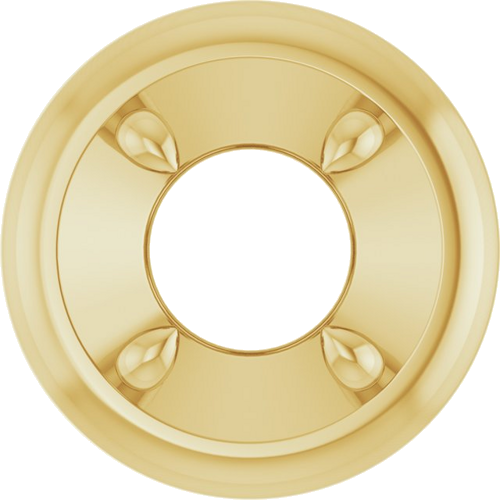 Pakabukas „Solitaire Slide“ 14k yellow gold Round 5mm (1)