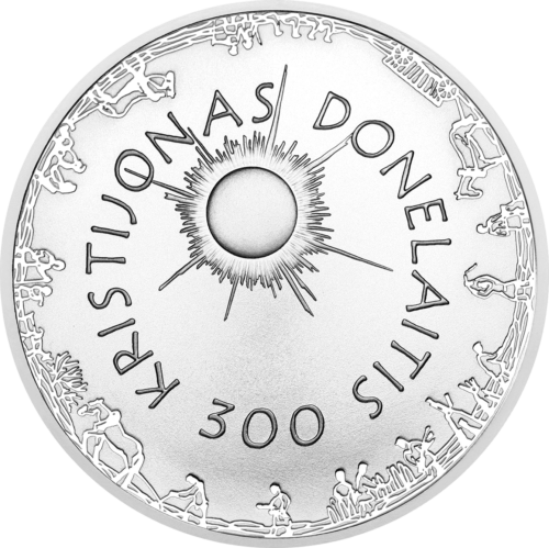 2014 Donelaitis Lithuania 50 litas silver coin (1)