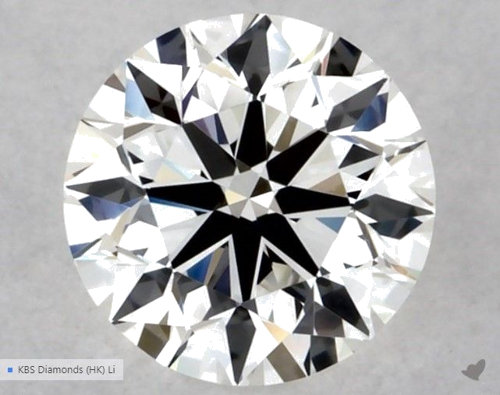 0.51 carat G-VVS2 Excellent cut Natūralus Round Deimantas (1)