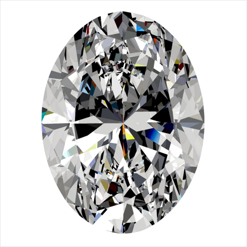 0.56 carat F-VS1 Natūralus Oval Deimantas (1)