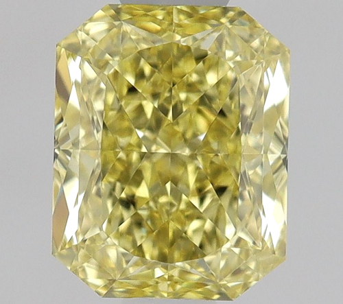 0.71 carat Fancy Intense Yellow-VS2 Natūralus Radiant Deimantas (1)