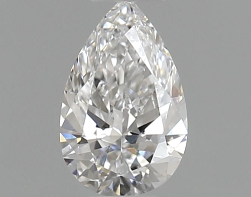 0.4 carat D-VS2 Natūralus Pear Deimantas (1)