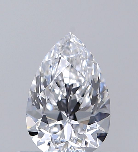 0.5 carat D-IF Natūralus Pear Deimantas (1)