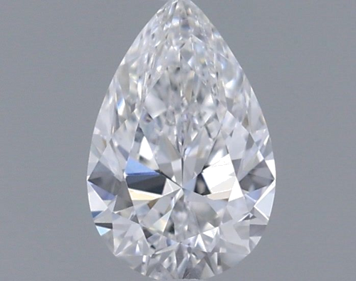 0.3 carat D-VVS2 Natūralus Pear Deimantas (1)
