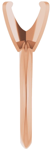 Sužadėtuvių Žiedas „Solitaire“ 585 Rožinis Aukso Oval 9mm x 7mm (4)