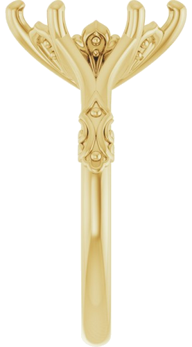 Sužadėtuvių Žiedas „Solitaire Sculptural“ 10k yellow gold Marquise 12mm x 6mm (4)