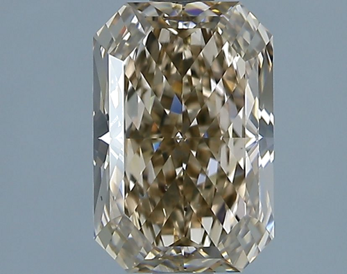1.73 carat Fancy Yellowish Brown-SI1 Natūralus Radiant Deimantas (1)