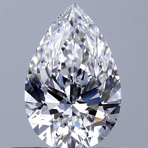 0.5 carat D-VS1 Natūralus Pear Deimantas (1)