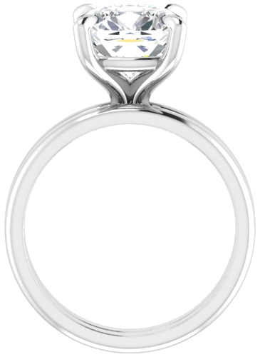 Sužadėtuvių Žiedas „Solitaire“ 950 Platinos Cushion 9mm (7)