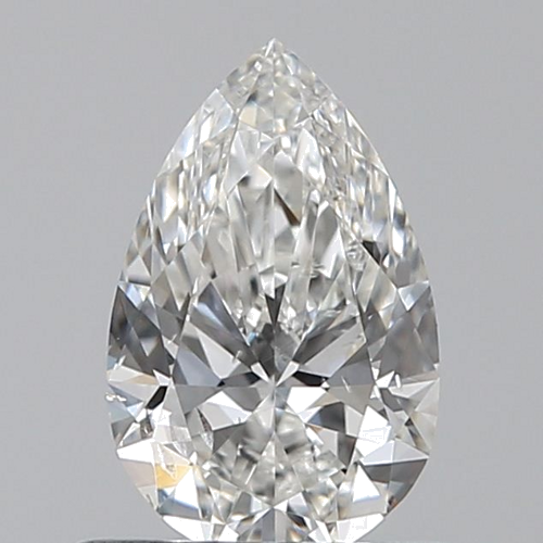 0.6 carat G-SI2 Natūralus Pear Deimantas (1)
