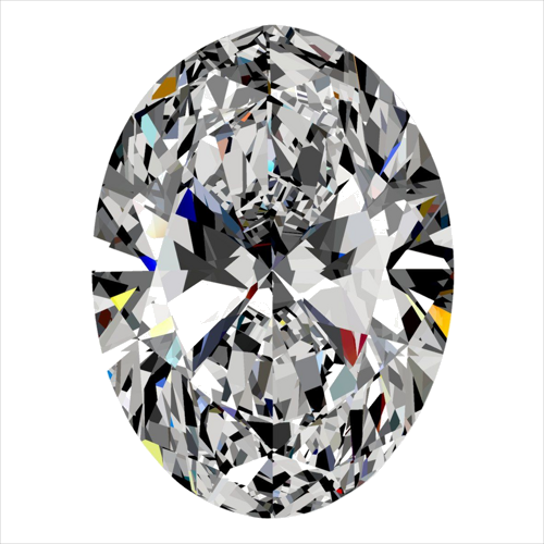 0.3 carat E-SI2 Natūralus Oval Deimantas (1)