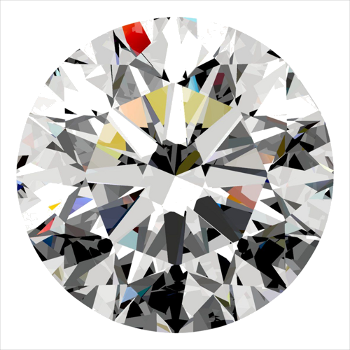 0.5 carat I-VS2 Excellent cut Natūralus Round Deimantas (1)