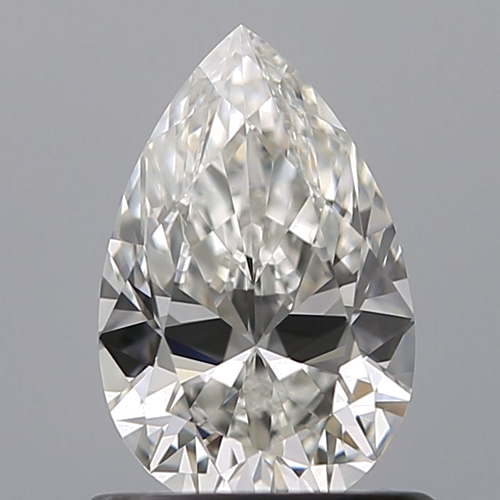 0.77 carat G-VVS2 Natūralus Pear Deimantas (1)