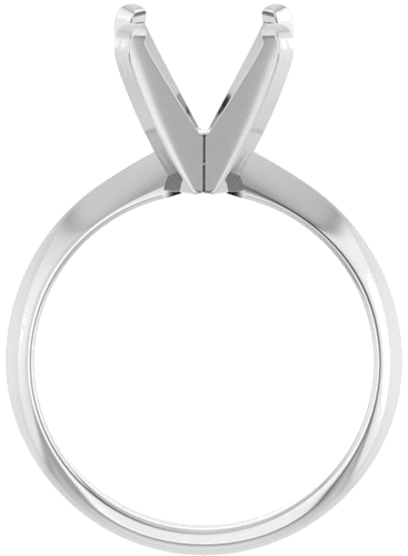 Platinum 10 mm Round Solitaire Engagement Ring Mounting (2)