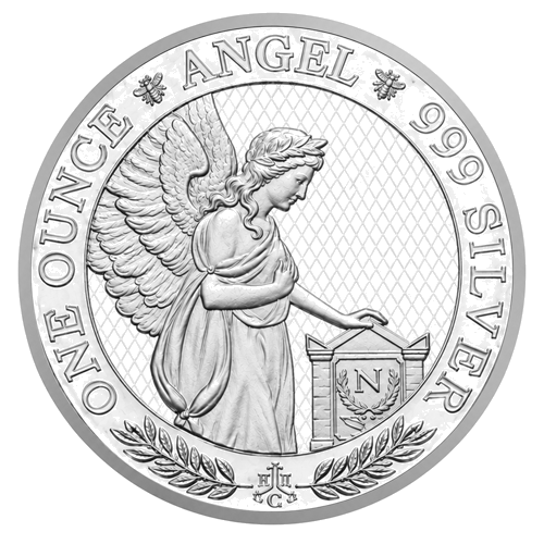 1 oz Napoleona eņģelis 2021 Svētās Helēnas sala sudraba monēta (1)