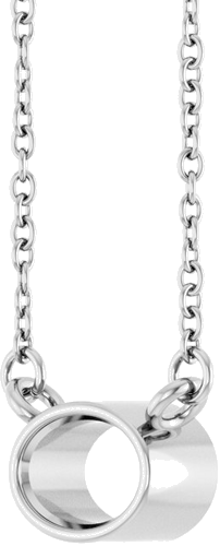 Pakabukas „Solitaire“ 14k white gold Oval 6mm x 4mm (2)