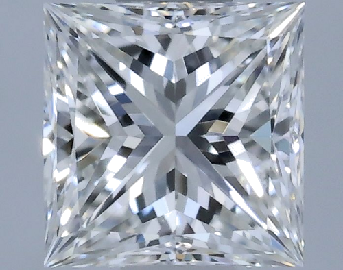 0.57 carat E-VVS1 Natūralus Princess Deimantas (1)
