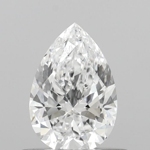 0.5 carat D-VS2 Natūralus Pear Deimantas (1)