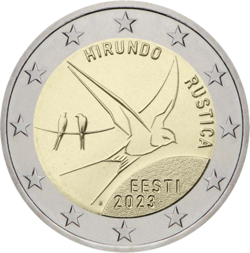 2023 Estonia Barn Swallow 2 euro coin (1)