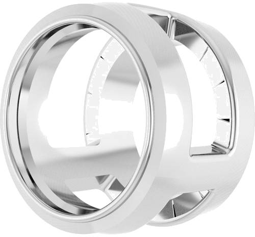 Pakabukas „Round Bezel-Set Slide“ 925 Sidabro Round 5.8mm (2)