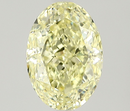 1.0 carat Fancy Light Yellow-VVS2 Natūralus Oval Deimantas (1)