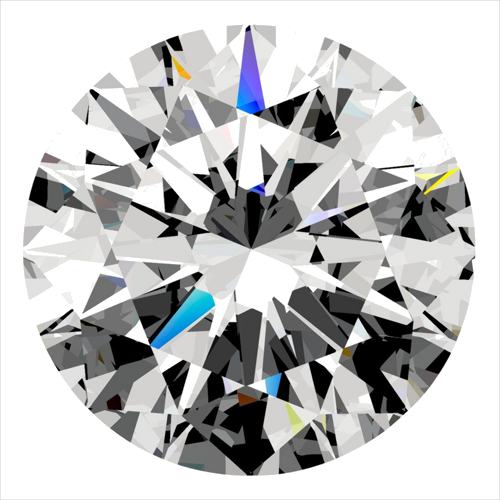 0.3 carat E-SI1 Excellent cut Natūralus Round Deimantas (1)