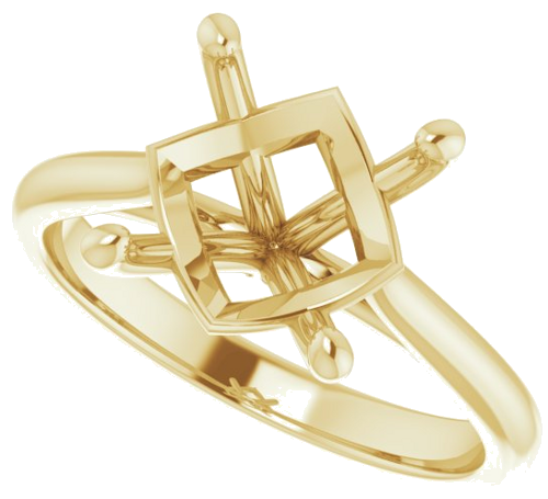 Sužadėtuvių Žiedas „Solitaire“ 14k yellow gold Round 10mm (5)